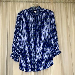 Adrienne Vittadini Abstract Blouse Size M